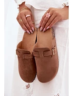 Dámské chodaki na platformě s přezkou Camel Selio Dámské chodaki na platformě s přezkou Camel Selio