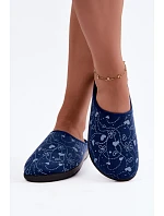 Dámské pantofle s vzorem model 22368035 Tmavě modré - Inblu