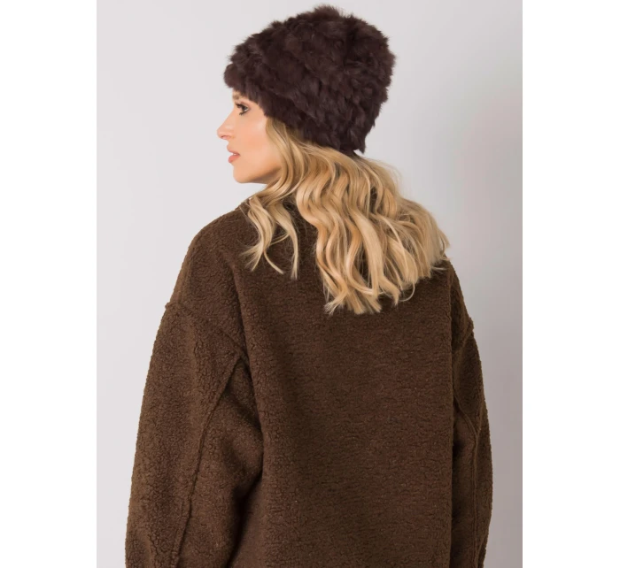 Dámská čepice AT CZ 16801 tmavě hnědá Dámská čepice AT CZ 16801 tmavě hnědá