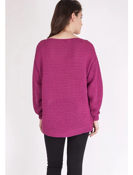 Dámský svetr Jumper SWE Amaranth model 17570674 - MKMSwetry Dámský svetr Jumper SWE Amaranth model 17570674 - MKMSwetry
