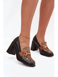 Polobotky na podpatku  model 217843 Step in style