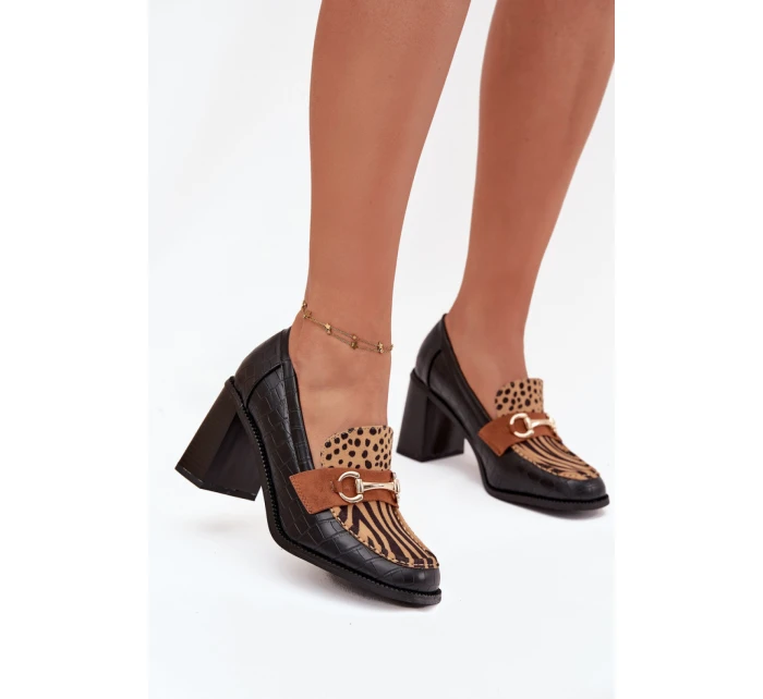 Polobotky na podpatku  model 217843 Step in style