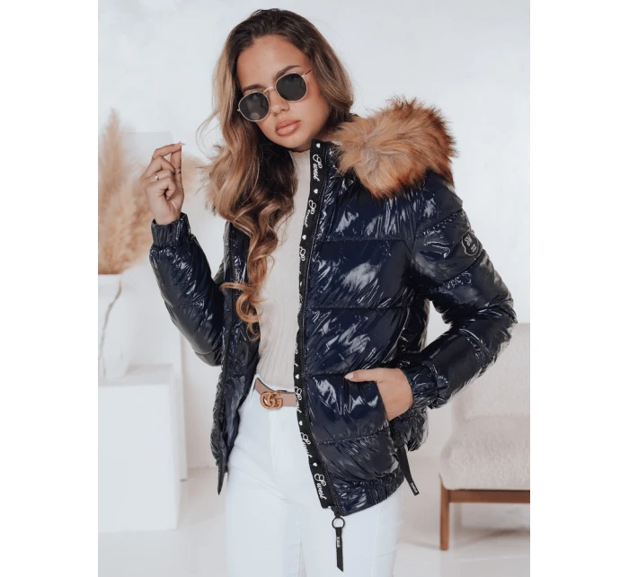 Dámská zimní bunda s kapucí MELANI navy blue FashionStreet TY4487