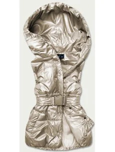 Béžová dámská oversize vesta (KA-016)
