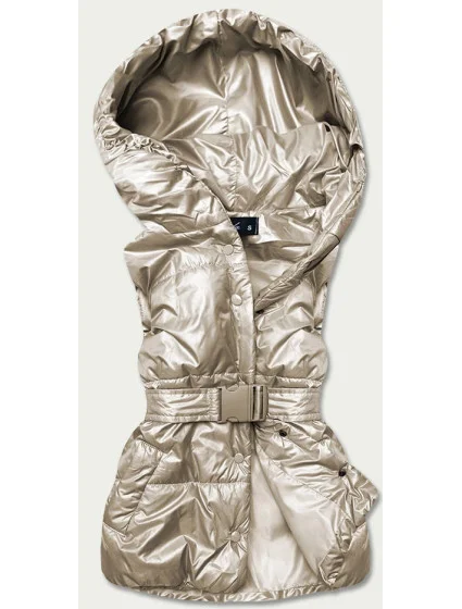 Béžová dámská oversize vesta (KA-016) Béžová dámská oversize vesta (KA-016)