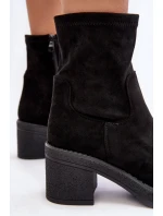 Dámské botky na podpatku Camel model 21642304 - Boto Dámské botky na podpatku Camel model 21642304 - Boto