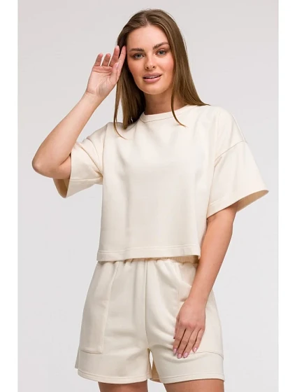 mikina s krátkým rukávem model 21047222 - BeWear mikina s krátkým rukávem model 21047222 - BeWear