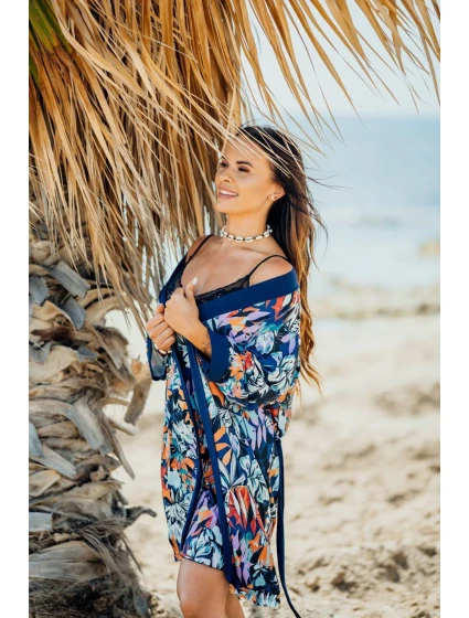 Župan model 18628489 Námořnicky modrý vzor - Eldar Župan model 18628489 Námořnicky modrý vzor - Eldar