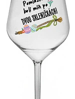 POMLÁZKA BOLÍ MÍŇ PO DVOU SKLENIČKÁCH! - čirá nerozbitná sklenice na víno 470 ml