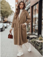 Dámský oversize kabát AVELINNI dlouhý béžový FashionStreet NY0694