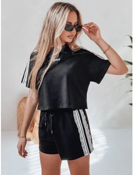 Dámská tepláková souprava LOVE SPORT černá FashionStreet AY1135 Dámská tepláková souprava LOVE SPORT černá FashionStreet AY1135