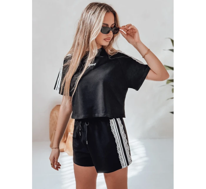 Dámská tepláková souprava LOVE SPORT černá FashionStreet AY1135 Dámská tepláková souprava LOVE SPORT černá FashionStreet AY1135