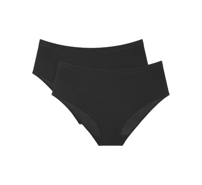 Dámské kalhotky Sense of Modal Midi 2P - BLACK - černé 0004 - TRIUMPH Dámské kalhotky Sense of Modal Midi 2P - BLACK - černé 0004 - TRIUMPH