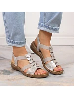 Dámské pohodlné nazouvací sandály model 22050522 - Rieker Dámské pohodlné nazouvací sandály model 22050522 - Rieker