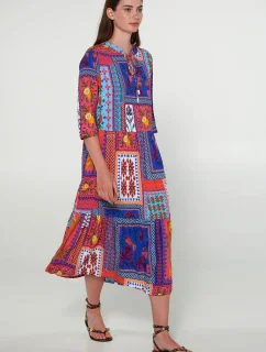 Šaty s krátkými rukávy model 19697630 - Vamp