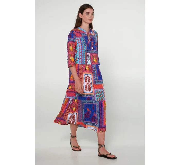 Šaty s krátkými rukávy model 19697630 - Vamp