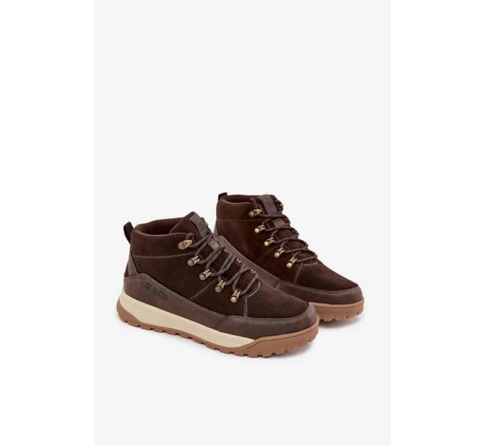 Pánské semišové trekové boty Big Star – hnědé