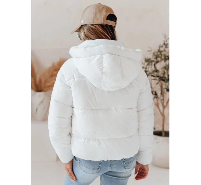 Dámská prošívaná zimní bunda SNOWLIKE s kapucí bílá FashionStreet TY4932