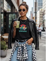 Dámské tričko s potiskem Mamasaurus ke Dni matek černé FashionStreet NX5027RY Dámské tričko s potiskem Mamasaurus ke Dni matek černé FashionStreet NX5027RY