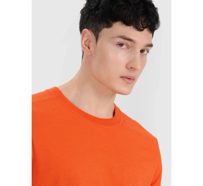 Pánské oversize hladké tričko s dlouhým rukávem 4F 4FRSS25TLONM518-70S pánské Pánské oversize hladké tričko s dlouhým rukávem 4F 4FRSS25TLONM518-70S pánské