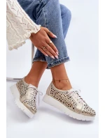 Kožené Polobotky Na Platformě Bežové model 21646202 - Zazoo Kožené Polobotky Na Platformě Bežové model 21646202 - Zazoo