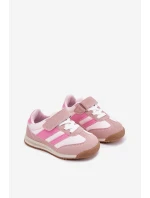 Dětské sneakersy sportovní boty na suchý zip růžové model 21700665 - Boto Dětské sneakersy sportovní boty na suchý zip růžové model 21700665 - Boto