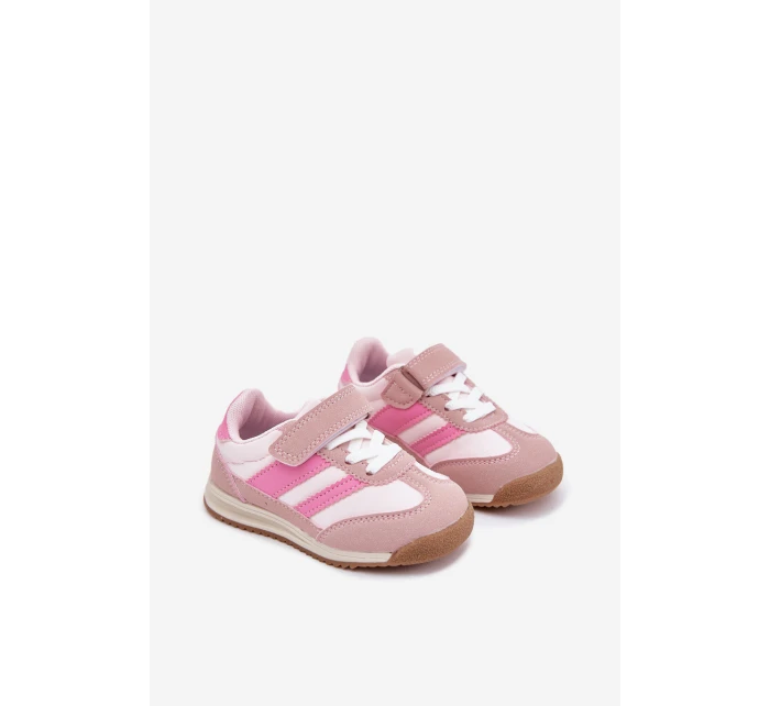 Dětské sneakersy sportovní boty na suchý zip růžové model 21700665 - Boto Dětské sneakersy sportovní boty na suchý zip růžové model 21700665 - Boto