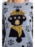 Vánoční svetr s medvědí šedou