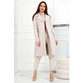 Dámský kabát Malika béžový- Merce Dámský kabát Malika béžový- Merce