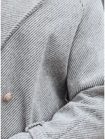 Dámský oversize kabát dlouhý šedý Dstreet model 21982236 - FashionStreet