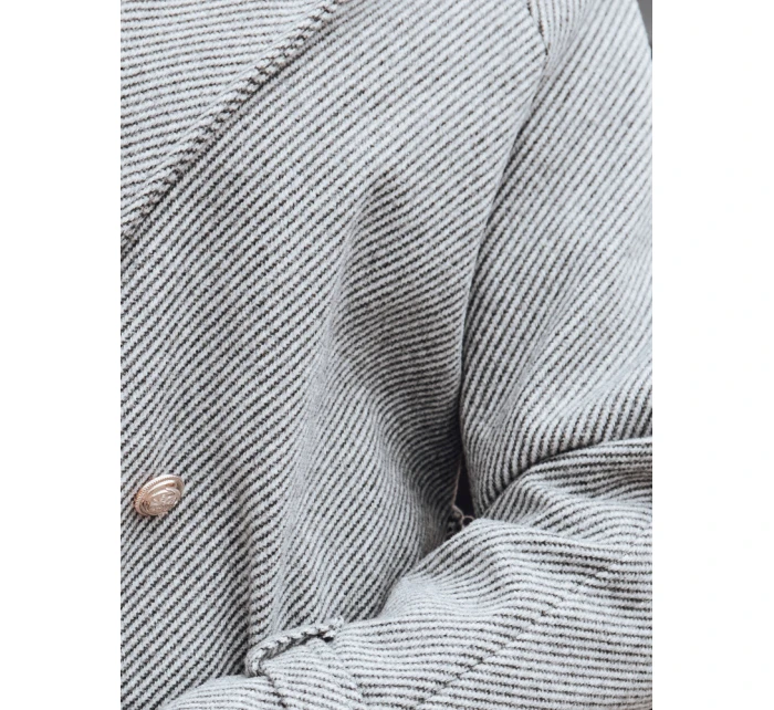 Dámský oversize kabát dlouhý šedý Dstreet model 21982236 - FashionStreet