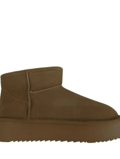 Dámské kožené boty Solo Soprani Couture Hugh Platform olive SSW421P05 06 dámské