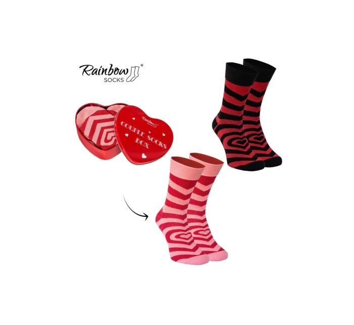 Ponožky BOX 2  Srdce Rainbow Socks model 21645228 - ZOOKSY/RAINBOW SOCKS