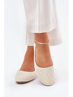 Dámské Ploché Baletky S Zlaté model 21689082 - Boto
