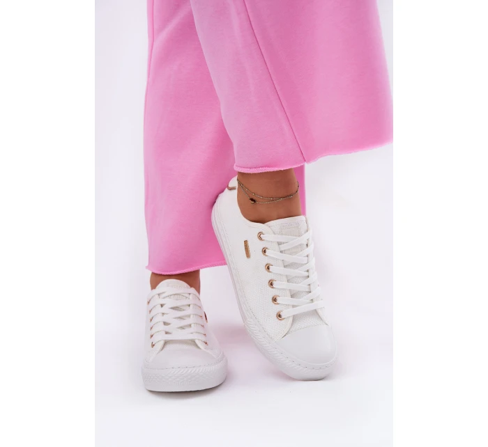 Dámské Textilní Tenisky Big Star RR274766 Bílé Dámské Textilní Tenisky Big Star RR274766 Bílé