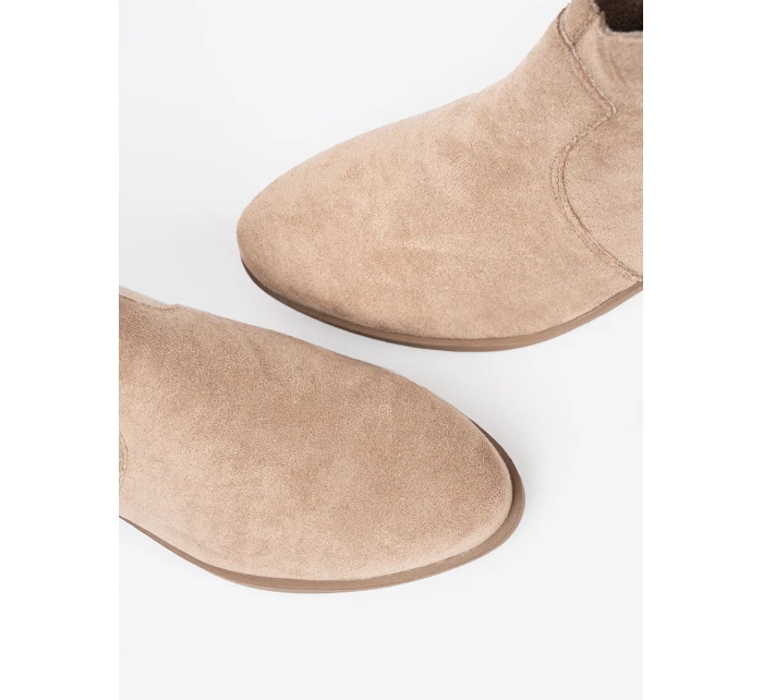 Krásné hnědé  kotníčkové boty dámské Obcas