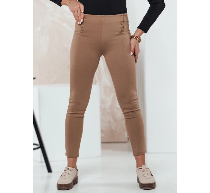 Dámské kalhoty MODSTORY camel FashionStreet UY2180