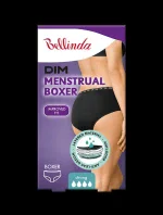 Noční i denní menstruační kalhotky (boxerky) MENSTRUAL BOXER STRONG - BELLINDA - černá