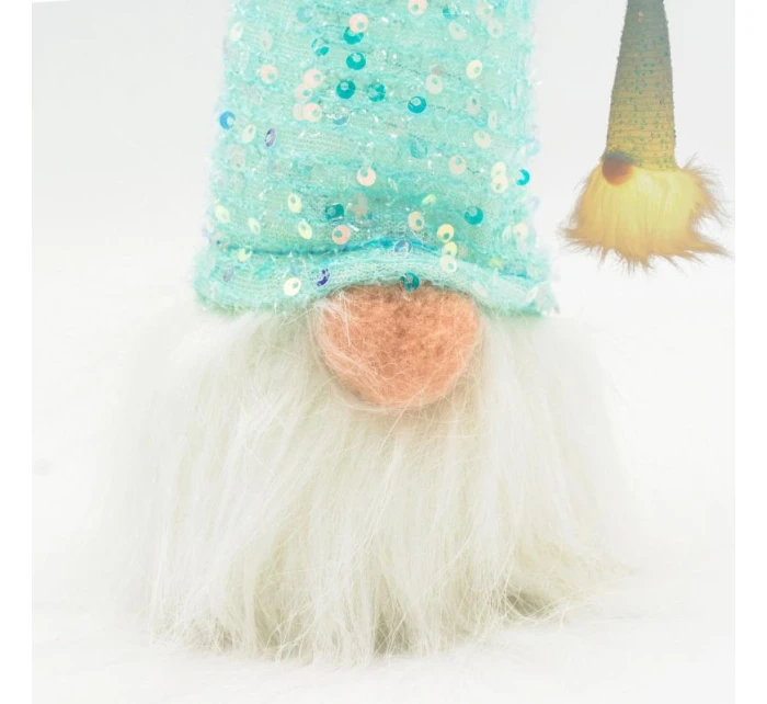 DEKORATIVNÍ LED SANTA CLAUS 25CM MODRÁ