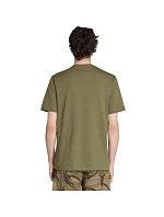 Pánské tričko adidas Camo v olivové barvě KC7164