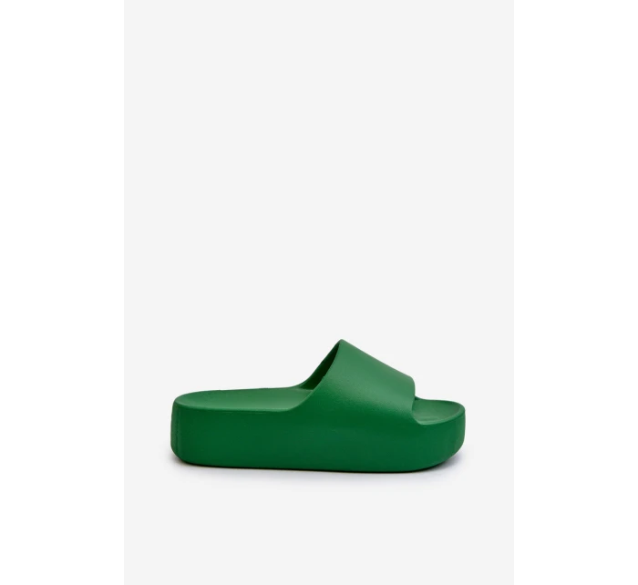 Dámské žabky na tlusté podrážce béžové Oreithano