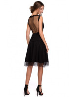 šaty s puntíky černé model 18002490 - Makover