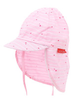 Yoclub Dívčí letní klobouk s ochranou krku CLE-0119G-A100 Pink