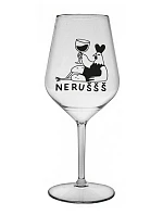 NERUŠŠŠ - čirá nerozbitná sklenice na víno 470 ml