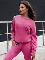 Dámská mikina GLAMFLAIR růžová FashionStreet BY1317