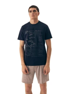 Pánské pyžamo 42598 Surf blue - HENDERSON