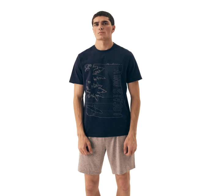 Pánské pyžamo 42598 Surf blue - HENDERSON Pánské pyžamo 42598 Surf blue - HENDERSON