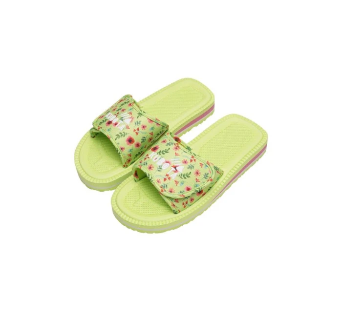 Kubota klopy na suchý zip vícebarevné květinově zelené K25SS-100-001-18-1