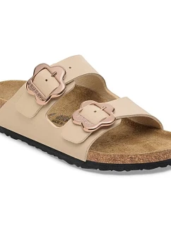 Žabky Birkenstock ARIZONA FLOWER BUCKLE KIDS 1030439 SANDCASTLE (standardní šířka)