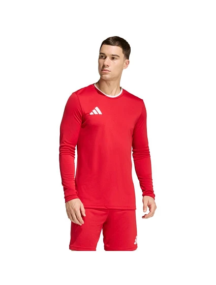 Pánské tričko adidas Entrada 26 s dlouhým rukávem červené KF5847 pánské
